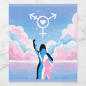 Het Trans Signaal Wijn Etiket (Enkel label)