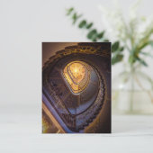 Het trappenhuis van het art deco, Riga Briefkaart (Staand voorkant)