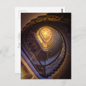 Het trappenhuis van het art deco, Riga Briefkaart (Voorkant / Achterkant)