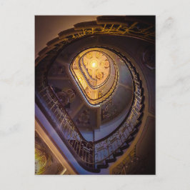 Het trappenhuis van het art deco, Riga Briefkaart