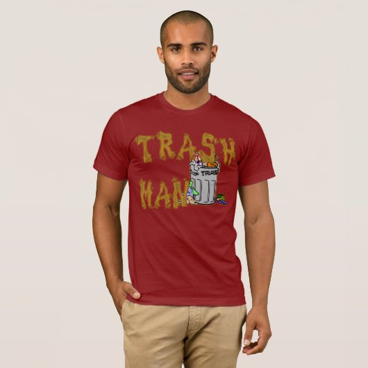 Het TRASH MAN! T-shirt (Voorkant volledig)