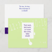 Het Treasure Hunt Game - Cluj #1 - Klok Briefkaart (Voorkant / Achterkant)