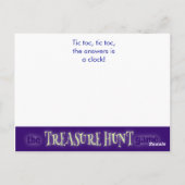 Het Treasure Hunt Game - Cluj #1 - Klok Briefkaart (Achterkant)