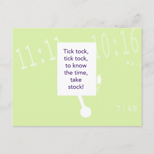 Het Treasure Hunt Game - Cluj #1 - Klok Briefkaart (Voorkant)