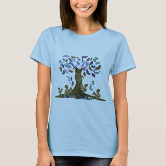 Het Treehouse van de eekhoorn T-shirt (Voorkant)