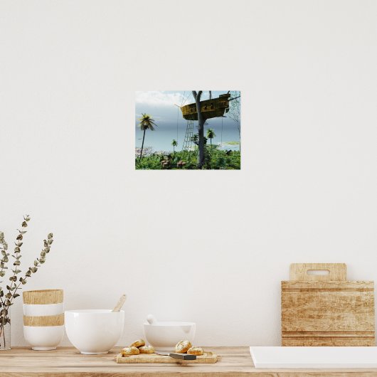 Het treehouse van de Pirate Poster (Keuken)