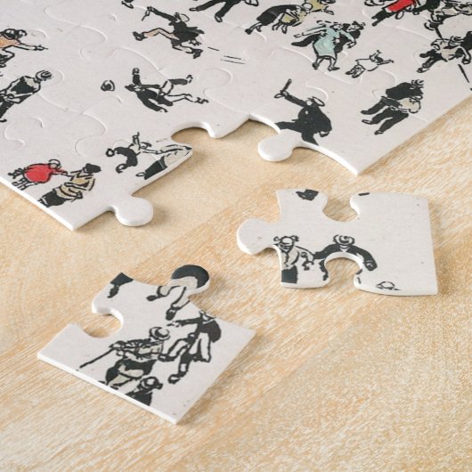 Het treinstation El bij Greeley Square, jaren 20 Legpuzzel (Zijkant)