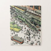 Het treinstation El bij Greeley Square, jaren 20 Legpuzzel (Verticaal)
