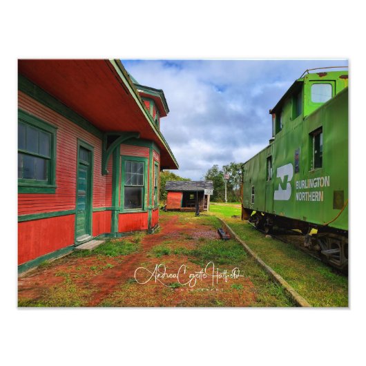 Het Treinstation Foto Afdruk (Voorkant)