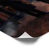 Het treinstation van Steampunk Perfect Poster (Hoek)