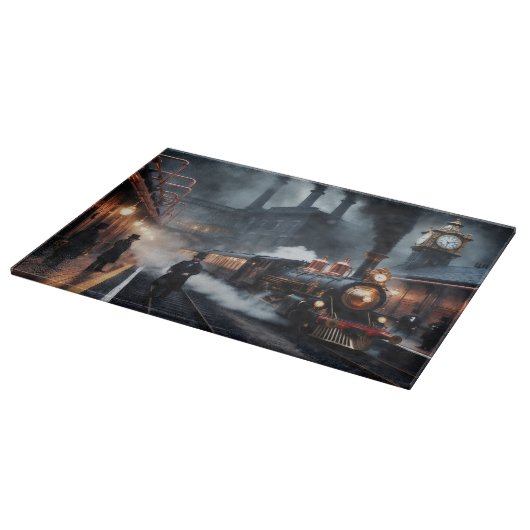 Het treinstation van Steampunk Snijplank (Hoek)