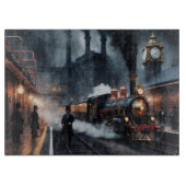 Het treinstation van Steampunk Snijplank (Voorkant)