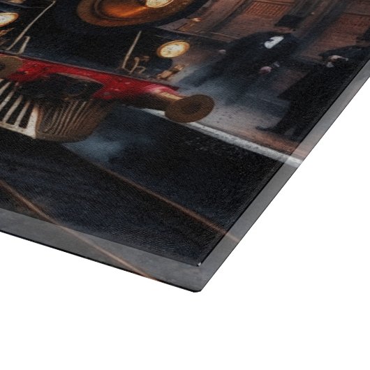 Het treinstation van Steampunk Snijplank (Hoek)