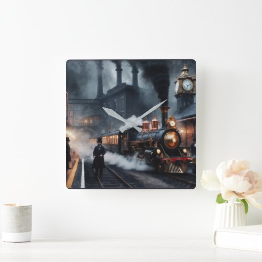 Het treinstation van Steampunk Vierkante Klok (Huis)