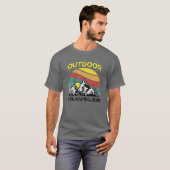 Het trekken van de Camping van de Reiser van de Bu T-shirt (Voorkant volledig)