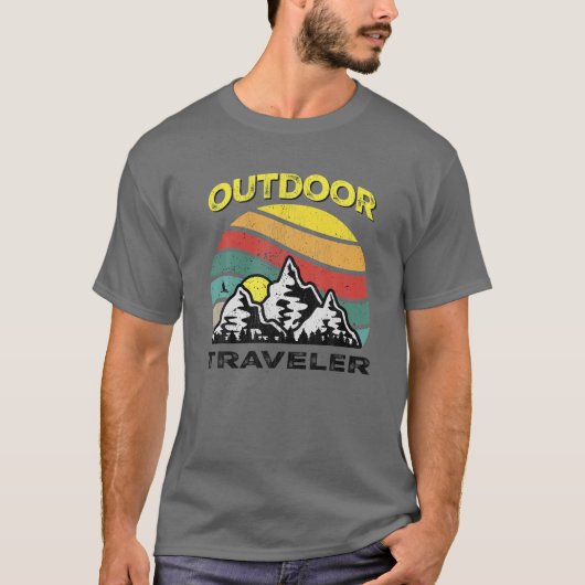 Het trekken van de Camping van de Reiser van de Bu T-shirt (Voorkant)