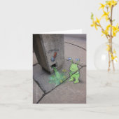 het trekken van de de lentehefboom kaart (Gele Bloem)