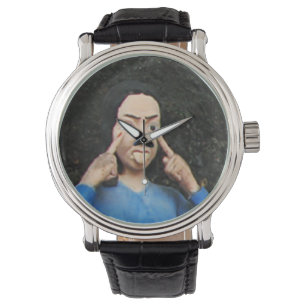Het trekken van Gezichten achter Uw Rug Horloge