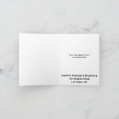 Het Trekken van ruggewervels Bedankkaart (Binnen)