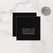 het treurigste aan verraad is dat het nooit notitiekaartje (Voorkant / Achterkant in situ)