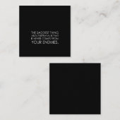 het treurigste aan verraad is dat het nooit notitiekaartje (Voorkant / Achterkant)