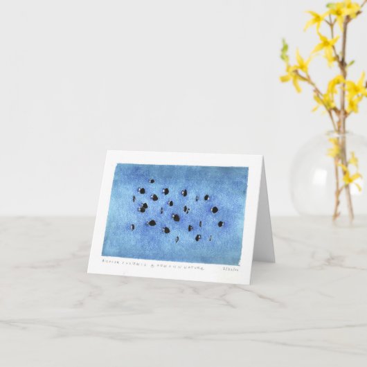 Het treuzelen Chromis Kaart (Gele Bloem)