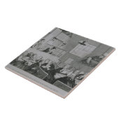 Het Trial in de Old Bailey, bord 5 van 'The Drink Tegeltje (Zijkant)