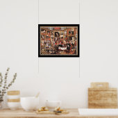 Het Tribuna van de Uffiz door Johann Zoffany Poster (Keuken)