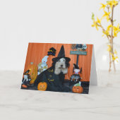 Het Trick or treat van Halloween Kaart (Gele Bloem)