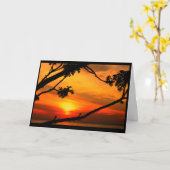 Het trillende Denken van de Zonsondergang aan u Kaart (Gele Bloem)