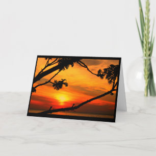 Het trillende Denken van de Zonsondergang aan u Kaart