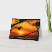 Het trillende Denken van de Zonsondergang aan u Kaart (Voorkant)