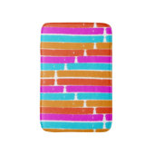 Het trillende Kleurrijke Ontwerp van Strepen - Badmat (Voorkant Verticaal)