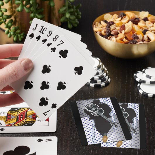 Het trio Collectie-Bass Man-Deck van Kaarten (Insitu)