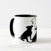 Het trio van loyale wetten mok (Voorkant links)