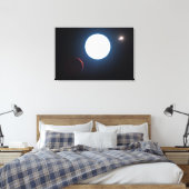 Het Triple Star Systeem HD 131399 Canvas Afdruk (Insitu (Slaapkamer))