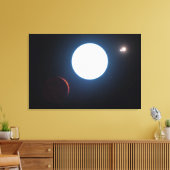 Het Triple Star Systeem HD 131399 Canvas Afdruk (Insitu (Woonkamer))