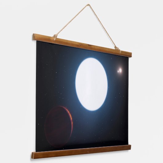 Het Triple Star Systeem HD 131399 Hangend Wandkleed (Gebogen)