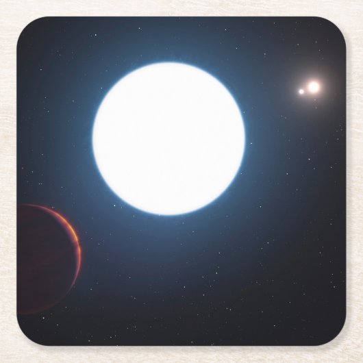Het Triple Star Systeem HD 131399 Kartonnen Onderzetters (Voorkant)