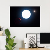 Het Triple Star Systeem HD 131399 Poster (Thuiskantoor)