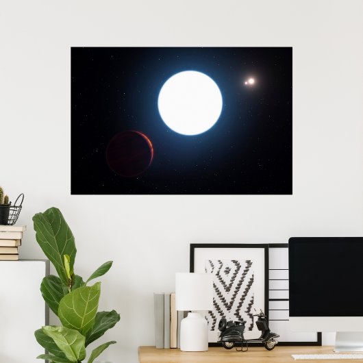 Het Triple Star Systeem HD 131399 Poster (Thuiskantoor)