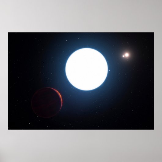 Het Triple Star Systeem HD 131399 Poster (Voorkant)