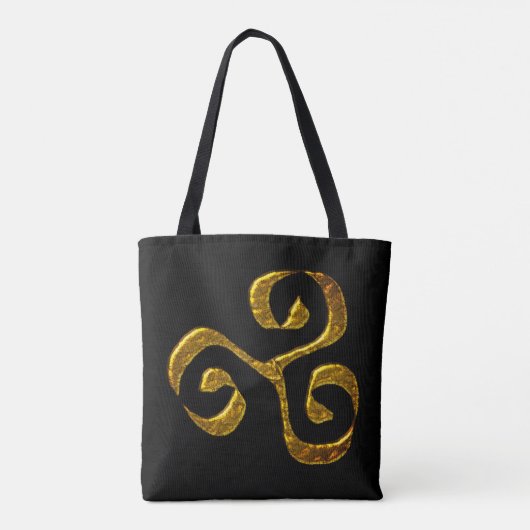 Het trisbool,old symbool in de celtische cultuur tote bag (Achterkant)