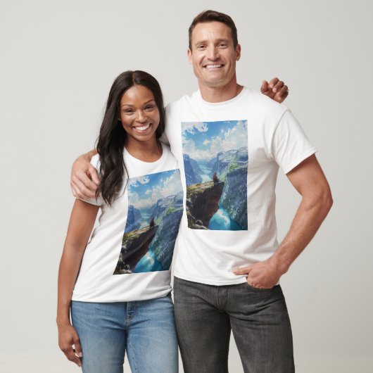 Het Trolltunga T-shirt van Noorwegen verkennen (Unisex)