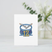 Het Trommelen van twaalf Slagwerkers Feestdagenkaart (Staand voorkant)