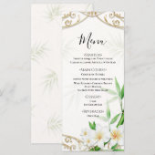Het Tropisch Imperial Bamboe Tuin Bruiloftsmenu Menu (Voorkant / Achterkant)