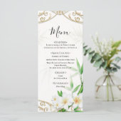 Het Tropisch Imperial Bamboe Tuin Bruiloftsmenu Menu (Staand voorkant)