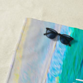 Het tropisch strand is beter in de strandvlek. strandlaken (In situ)