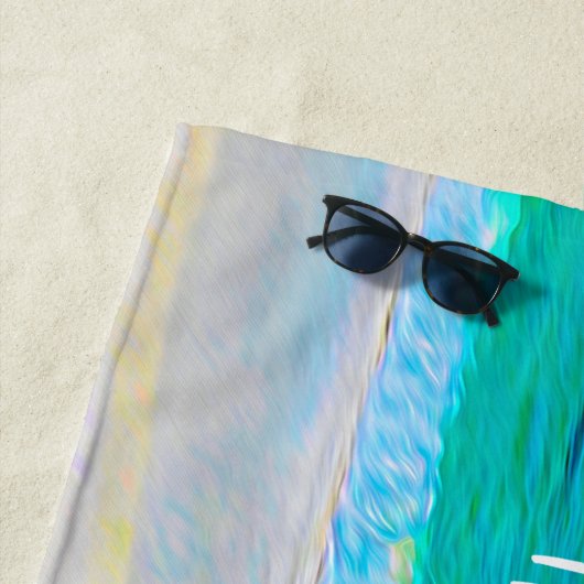 Het tropisch strand is beter in de strandvlek. strandlaken (In situ)