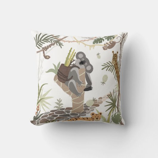 "Het tropische dier koala" Kussen (Voorkant)